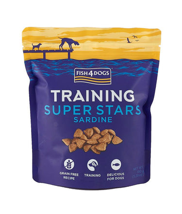 Fish4Dogs Training Super Stars Sardine Dog Treats 150g - 150g